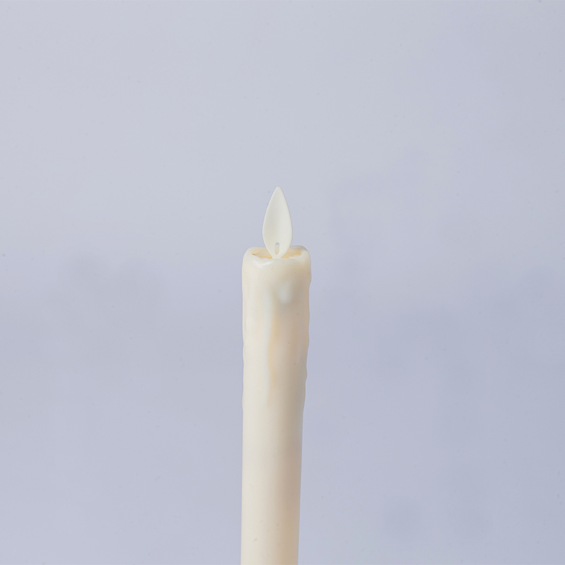 2 Pack na Tumutulo na Wax na Walang Flame na Taper Candle