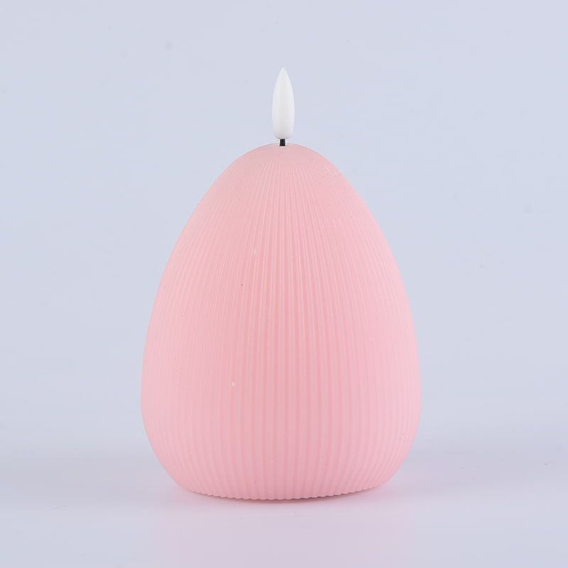 Egg LED Battery-Operated Candle na may Timer